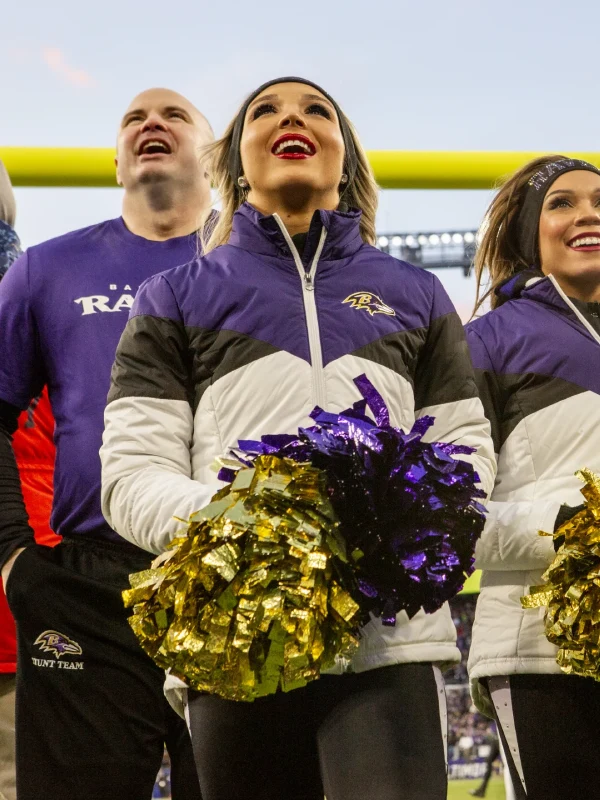 Baltimore Ravens Cheerleaders Puffer Jacket | Washington Jackets