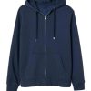 Navy Blue Zipper Hoodie