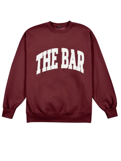 The Bar Sweatshirt Maroon