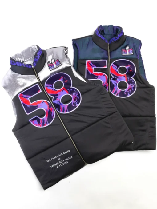 Kristin Juszczyk Super Bowl LVIII Puffer Vest