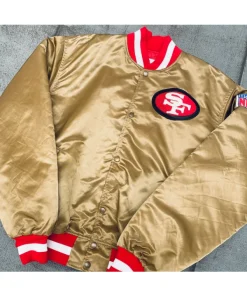San Francisco 49ers Gold Starter Bomber Jacket