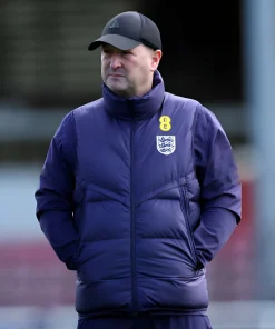 England National Football Team Blue Puffer Vest