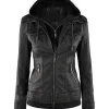 Womens-Black-Fitted-Leather-Bomber-Jacket