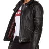 Womens-Cafe-Racer-Leather-Motorcycle-Jacket-Black