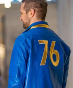 Fallout 76 Blue Leather Jacket