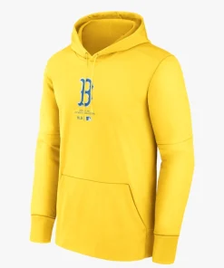 MLB Boston Red Sox Yellow Pullover Hoodie