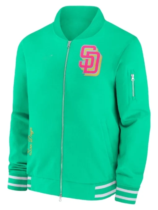 San Diego Padres Green Neon Jacket