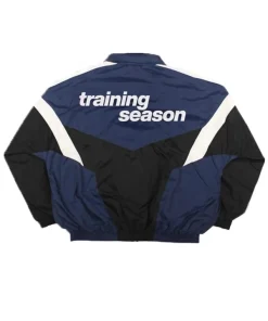 Dua Lipa Training Season Blue And Black Tracksuit - Replica
