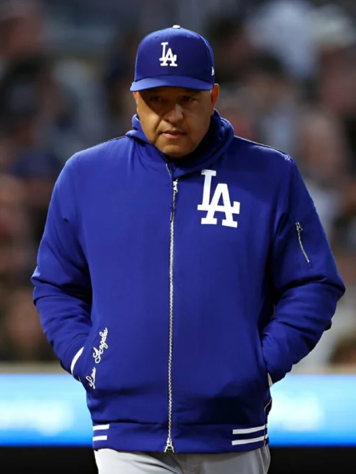 Los Angeles Dodgers Full-Zip Blue Bomber Jacket