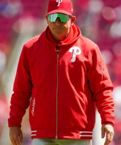 Philadelphia Phillies Red Bomber Jacket