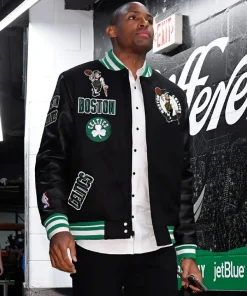 Al Horford Boston Celtics Black Bomber Jacket