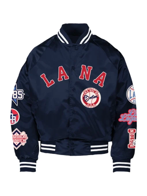 Lana Del Rey Boston World Tour 2024 Satin Bomber Jacket