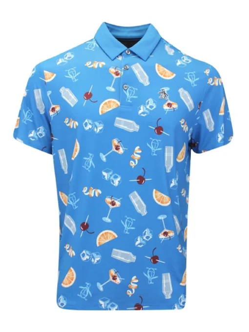 U.S. Open 2024 Penguin Golf Cocktail Print Polo Shirt