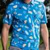 Penguin Golf Cocktail Print Polo Shirt