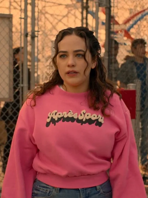 Mary Mouser Cobra Kai Season 6 Samantha LaRusso Pink Sweatshirt