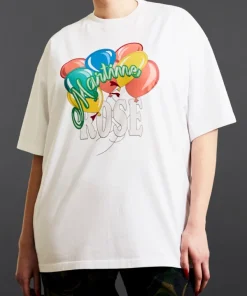 Martine Rose Balloon Artwork White T-Shirt - Replica