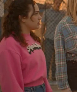 Cobra Kai Season 6 Mary Mouser Pink Sweatshirt