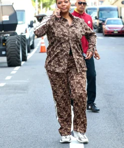 The Equalizer Queen Latifah Palms Camo Tracksuit