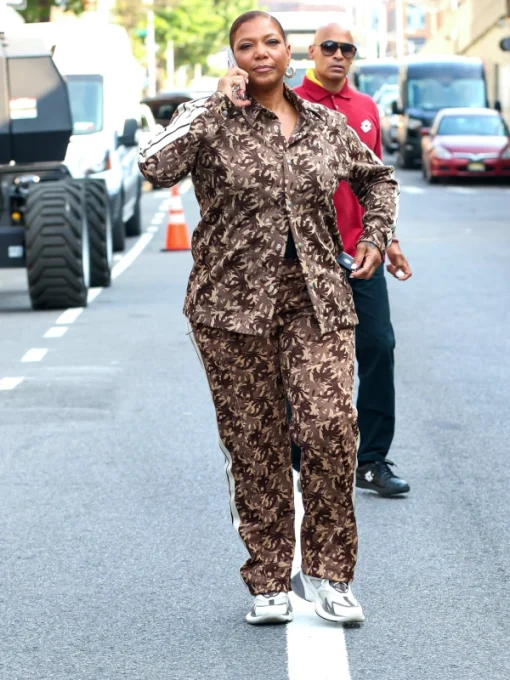 The Equalizer Queen Latifah Palms Camo Tracksuit