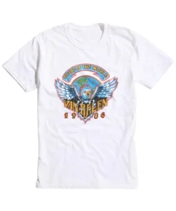 Cobra Kai Season 6 Johnny Lawrence Van Halen 1984 Tour Of The World T-Shirt