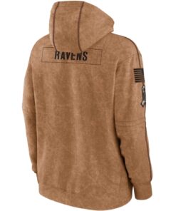 Baltimore Ravens 2023 Salute To Service Club Pullover Hoodie