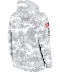 Los Angeles Rams Arctic Camo 2024 Salute To Service Club Hoodie