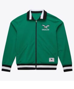 Men's Green Philadelphia Eagles Retro Full-Zip Track Jacket