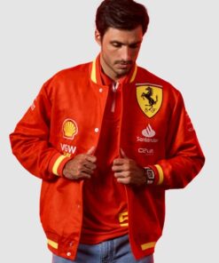 Scuderia Ferrari F1 2024 Team Varsity Jacket