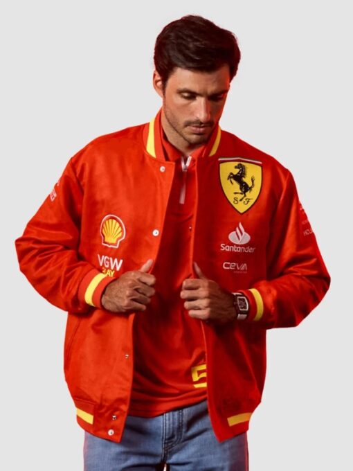 Scuderia Ferrari F1 2024 Team Varsity Jacket