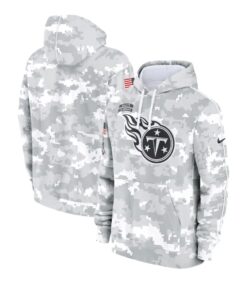 Tennessee Titans Arctic Camo 2024 Grey Salute To Service Hoodie