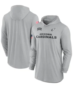 Arizona Cardinals 2024 Salute To Service Long Sleeve Hooded T-Shirt