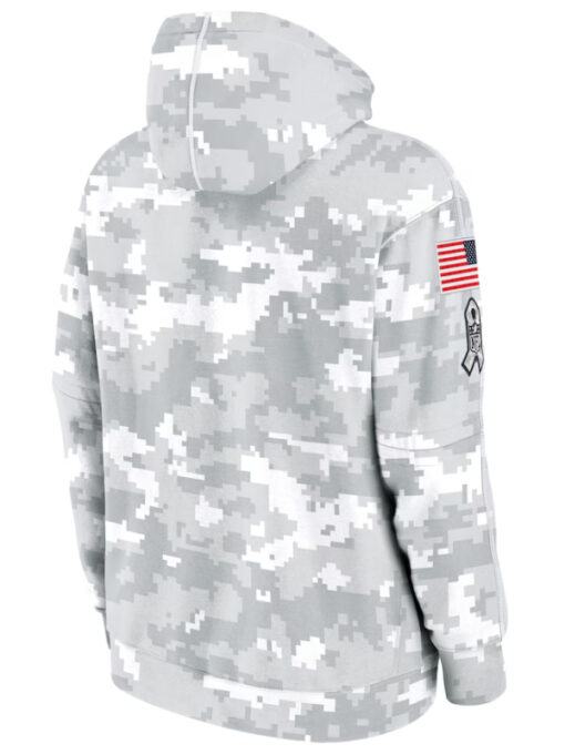 Arizona Cardinals Camo 2024 Salute To Service Club Fleece Hoodie