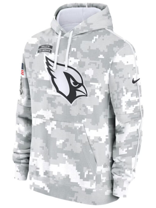 Arizona Cardinals Camo 2024 Salute To Service Club Fleece Pullover Hoodie