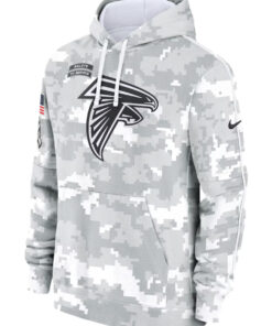 Atlanta Falcons Camo 2024 Salute To Service Club Fleece Hoodie