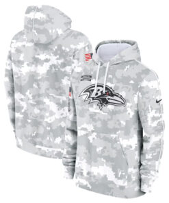 Baltimore Ravens 2024 Salute To Service Club Hoodie