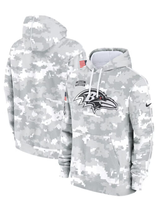 Baltimore Ravens 2024 Salute To Service Club Hoodie