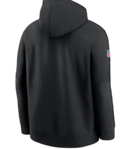 Black Philadelphia Eagles Crucial Catch Club Pullover Hoodie