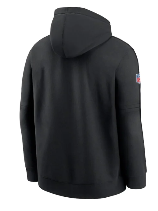 Black Philadelphia Eagles Crucial Catch Club Pullover Hoodie