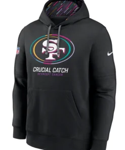 Black San Francisco 49ers 2024 Crucial Catch Club Pullover Hoodie