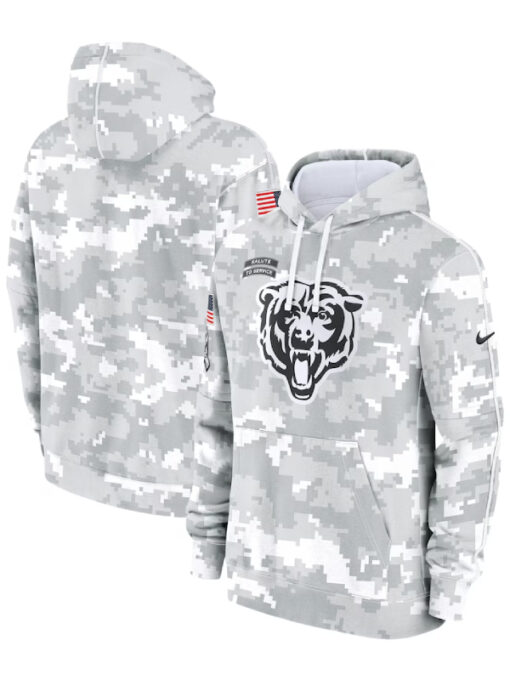 Chicago Bears 2024 Salute To Service Club Hoodie