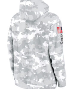 Cleveland Browns Camo 2024 Salute To Service Club Fleece Hoodie