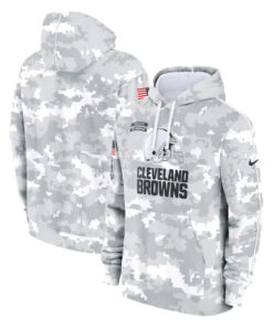 Cleveland Browns Camo 2024 Salute To Service Hoodie