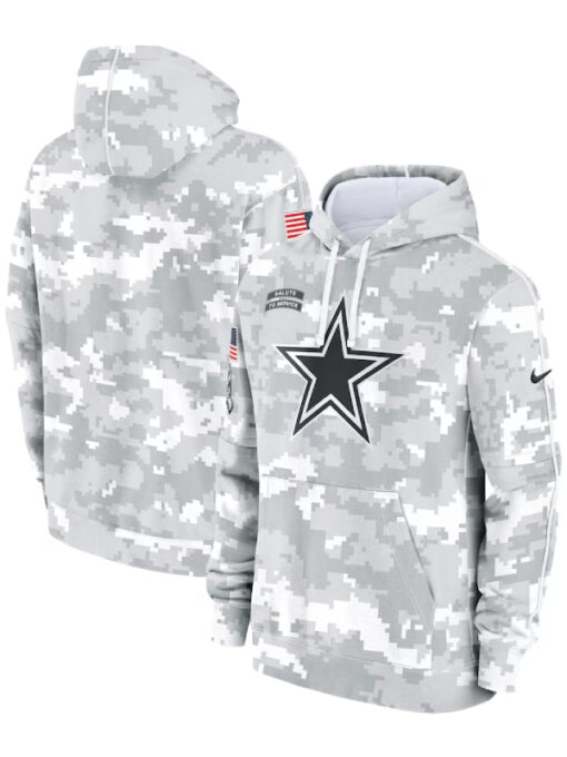 Dallas Cowboys 2024 Salute To Service Club Hoodie