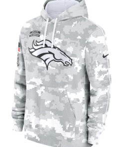 Denver Broncos Camo 2024 Salute To Service Club Fleece Pullover Hoodie