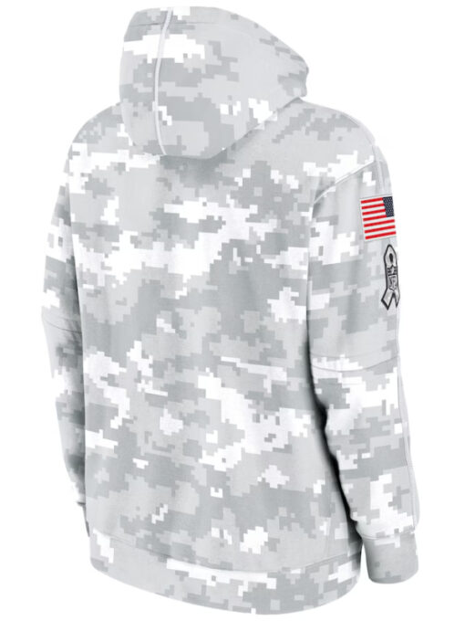 Denver Broncos Camo 2024 Salute To Service Club Pullover Hoodie