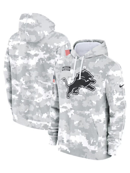 Detroit Lions Camo 2024 Salute To Service Hoodie