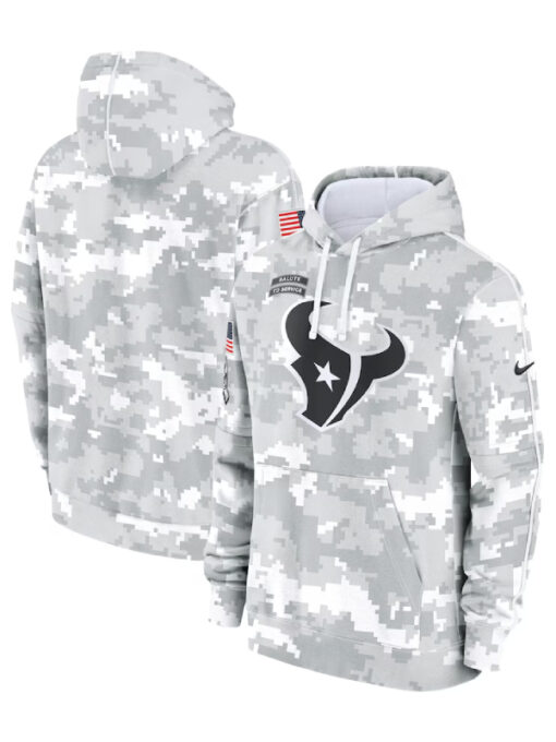 Houston Texans Camo 2024 Salute To Service Hoodie