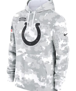 Indianapolis Colts Camo 2024 Salute To Service Club Fleece Hoodie