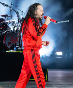 Jonathan Davis Black Stripes Red Tracksuit