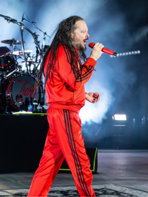 Jonathan Davis Black Stripes Red Tracksuit